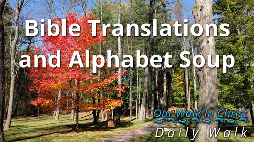 Bible Translations and Alphabet Soup | Daily Walk 10