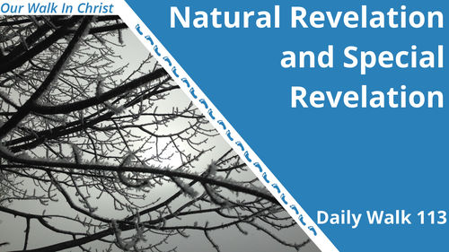 Natural and Special Revelation | Daily Walk 113