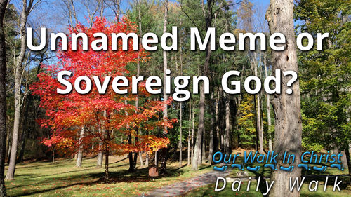 Unnamed Meme or Sovereign God? | Daily Walk 53